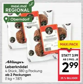 Maximarkt Ablinger Leberknödel Angebot