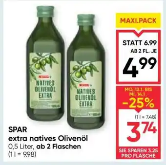 Maximarkt SPAR extra natives Olivenöl Angebot