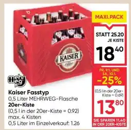 Maximarkt Kaiser Fasstyp 20er-Kiste Angebot