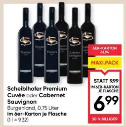 Maximarkt Scheiblhofer Premium Cuvée oder Cabernet Sauvignon Angebot