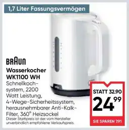 Maximarkt Braun Wasserkocher WK1100 WH Angebot