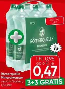 Spar Römerquelle Mineralwasser Angebot