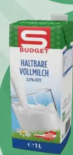 Spar S Budget Vollmilch Angebot