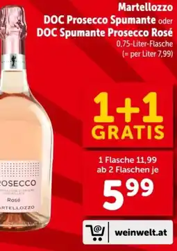 Interspar Martellozzo Prosecco Spumante Rosè Angebot