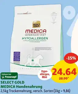 Fressnapf SELECT GOLD MEDICA Hundenahrung Angebot