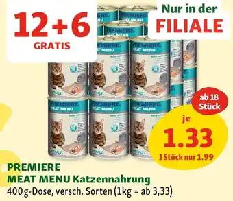 Fressnapf PREMIERE MEAT MENU Katzennahrung Angebot