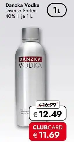 Travel FREE Danzka Vodka Diverse Sorten 40% Angebot