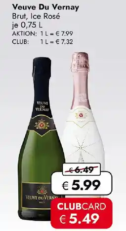 Travel FREE Veuve Du Vernay Brut, Ice Rosé Angebot
