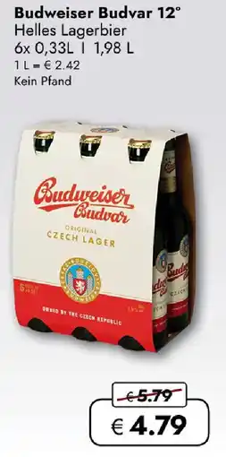 Travel FREE Budweiser Budvar 12° Helles Lagerbier Angebot