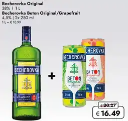 Travel FREE Becherovka Original 38% Angebot