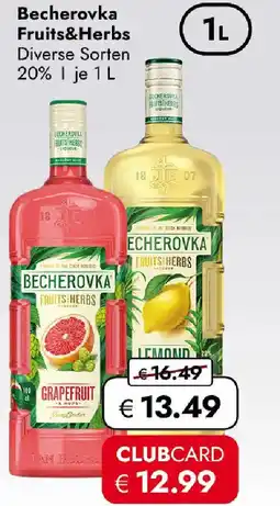 Travel FREE Becherovka Fruits&Herbs Angebot