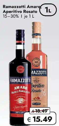 Travel FREE Ramazzotti Amaro. Aperitivo Rosato Angebot