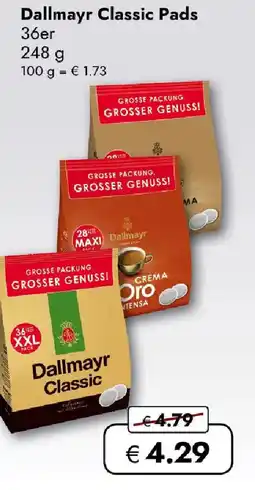 Travel FREE Dallmayr classic pads Angebot