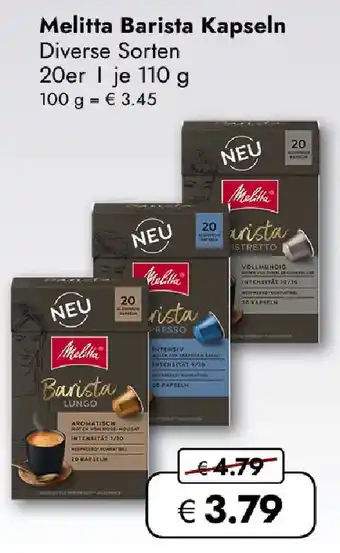 Travel FREE Melitta barista kapseln Angebot