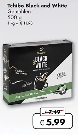 Travel FREE Tchibo black and white gemahlen Angebot