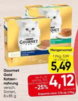 Spar Gourmet Gold Katzennahrung Angebot