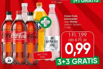 Spar Coca-Cola Limonaden oder Kinley Angebot
