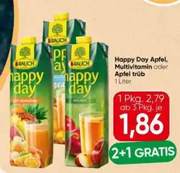 Spar Happy Day Apfel, Multivitamin oder Apfel trüb Angebot
