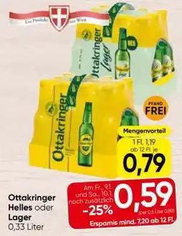 Spar Ottakringer Helles oder Lager Angebot