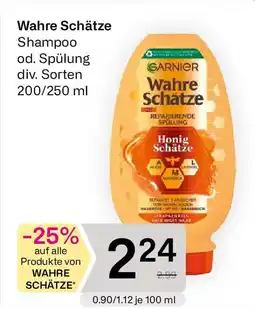 Bipa WAHRE SCHÄTZE Shampoo od. Spülung div. Sorten BIPA Angebot