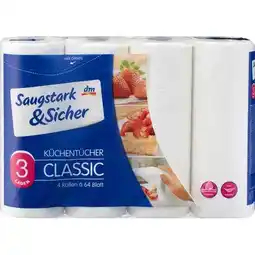 dm Küchentücher Classic 3-lagig, 4x64 Blatt dm Angebot