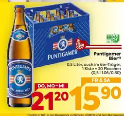 Billa Puntigamer Bier Angebot