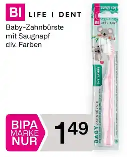 Bipa Baby Zahnbürste mit Saugnapf Angebot