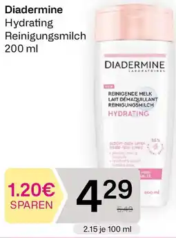 Bipa Diadermine hydrating reinigungsmilch Angebot