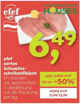 ADEG efef zartes Schweins- schnitzelfleisch Angebot