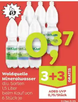 ADEG Waldquelle Mineralwasser Angebot