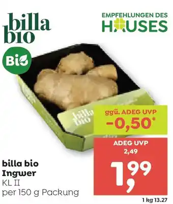 ADEG billa bio Ingwer Angebot