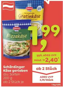 ADEG Schärdinger Käse gerieben Angebot