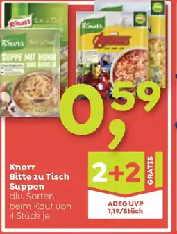 ADEG Knorr Bitte zu Tisch Suppen Angebot