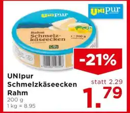 Unimarkt UNIpur Schmelzkäseecken Rahm Angebot