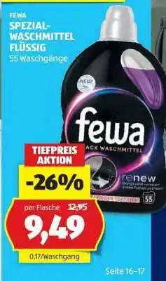 Hofer FEWA SPEZIAL-WASCHMITTEL FLÜSSIG Angebot