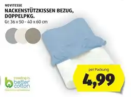 Hofer NOVITESSE NACKENSTÜTZKISSEN-BEZUG, DOPPELPKG Angebot