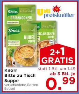 Unimarkt Knorr Bitte zu Tisch Suppe Angebot