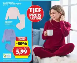 Hofer DAMEN-FROTTEE-PYJAMA Angebot