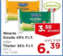 Unimarkt Woerle Gouda 45% F.i.T oder Tilsiter 35% F.i.T Angebot