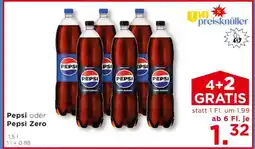 Unimarkt Pepsi oder Pepsi Zero Angebot