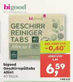 ADEG bigood Geschirrspültabs Allin1 Angebot