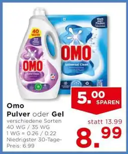 Unimarkt Omo Pulver oder Gel Angebot
