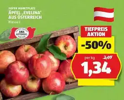 Hofer ÄPFEL „EVELINA“ AUS ÖSTERREICH Angebot