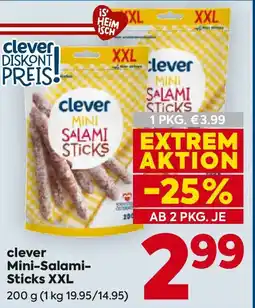 Billa clever Mini-Salami- Sticks XXL Angebot