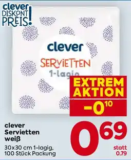 Billa clever Servietten weiß Angebot