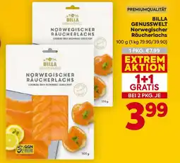 Billa BILLA GENUSSWELT Norwegischer Räucherlachs Angebot