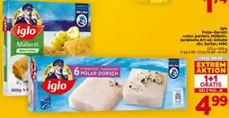 Billa Iglo Polar-Dorsch natur, paniert, Müllerin, Serbische Art od. Scholle Angebot