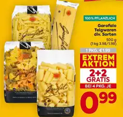 Billa Garofalo Teigwaren Angebot