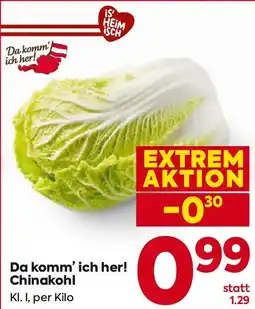 Billa Chinakohl Angebot