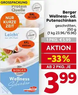 Billa Berger Wellness-od. Putenschinken Angebot